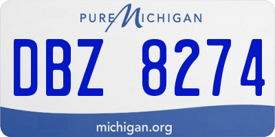 MI license plate DBZ8274