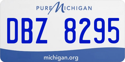 MI license plate DBZ8295