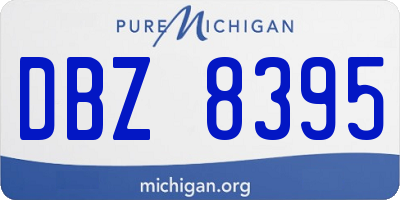 MI license plate DBZ8395