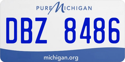 MI license plate DBZ8486