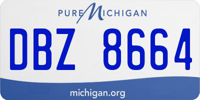 MI license plate DBZ8664