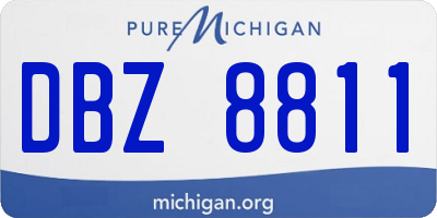 MI license plate DBZ8811