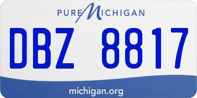 MI license plate DBZ8817