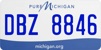 MI license plate DBZ8846