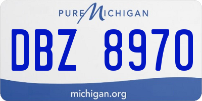 MI license plate DBZ8970