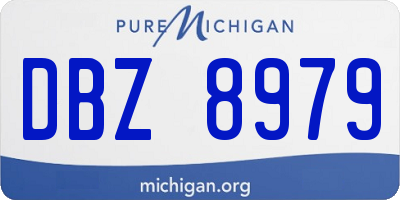 MI license plate DBZ8979