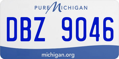 MI license plate DBZ9046