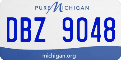 MI license plate DBZ9048