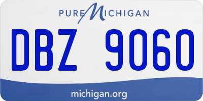 MI license plate DBZ9060