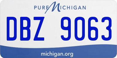 MI license plate DBZ9063
