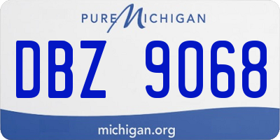 MI license plate DBZ9068