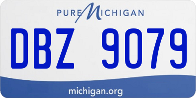 MI license plate DBZ9079