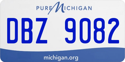 MI license plate DBZ9082