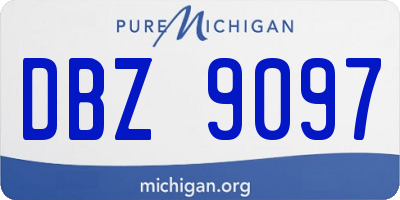 MI license plate DBZ9097