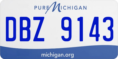 MI license plate DBZ9143