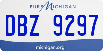 MI license plate DBZ9297