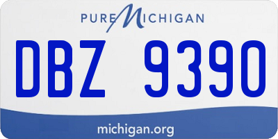 MI license plate DBZ9390