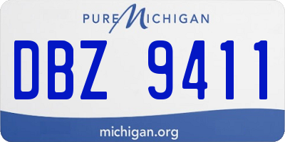 MI license plate DBZ9411