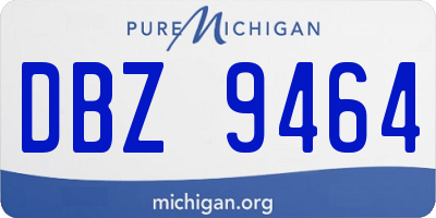 MI license plate DBZ9464