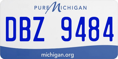 MI license plate DBZ9484