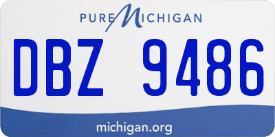MI license plate DBZ9486