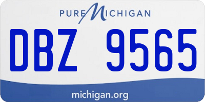 MI license plate DBZ9565