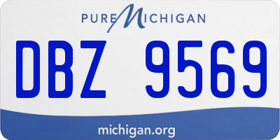 MI license plate DBZ9569