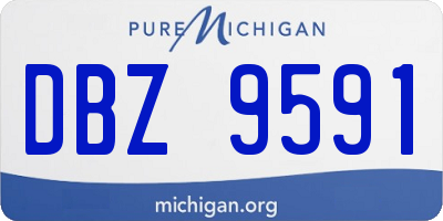 MI license plate DBZ9591