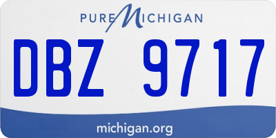 MI license plate DBZ9717