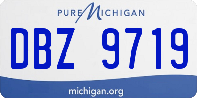 MI license plate DBZ9719