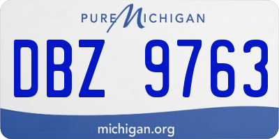 MI license plate DBZ9763