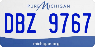 MI license plate DBZ9767