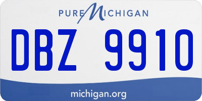 MI license plate DBZ9910
