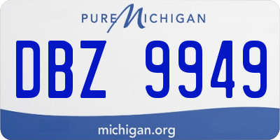 MI license plate DBZ9949