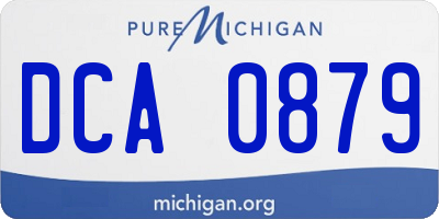 MI license plate DCA0879