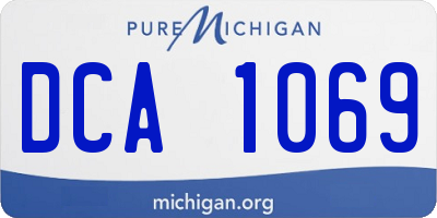 MI license plate DCA1069