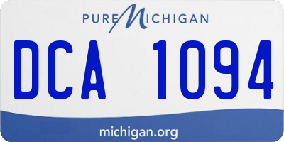 MI license plate DCA1094