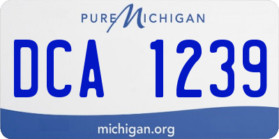 MI license plate DCA1239