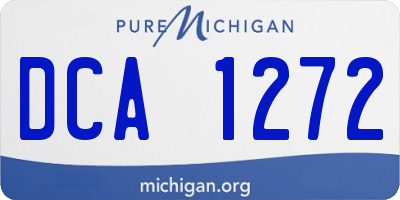 MI license plate DCA1272
