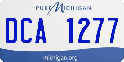 MI license plate DCA1277