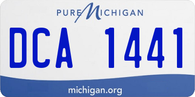 MI license plate DCA1441