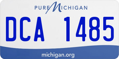 MI license plate DCA1485