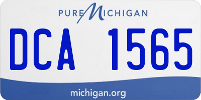 MI license plate DCA1565