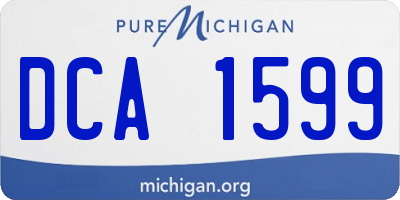 MI license plate DCA1599