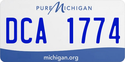 MI license plate DCA1774