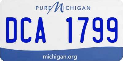 MI license plate DCA1799