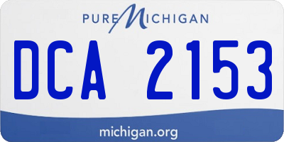 MI license plate DCA2153