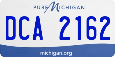 MI license plate DCA2162