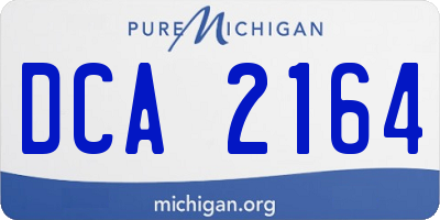 MI license plate DCA2164