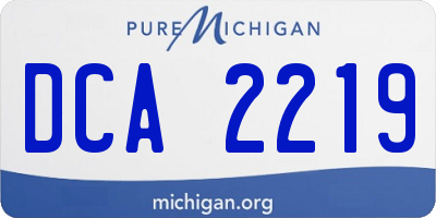 MI license plate DCA2219